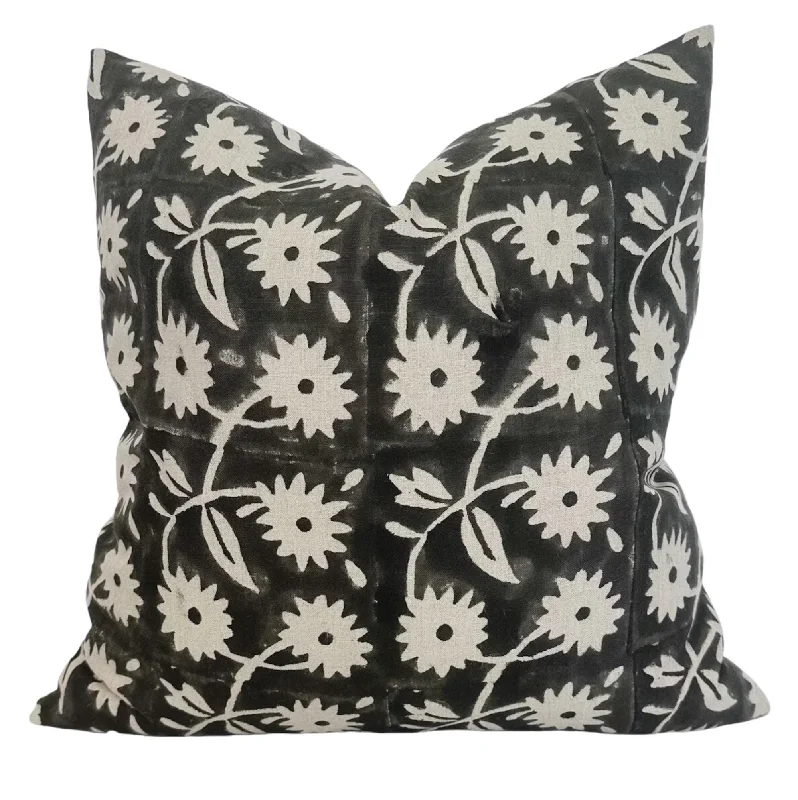 Round Pillows for Boho-Style InteriorsOrthopedic Pillows for Back Pain ReliefDesigner "Blaine" Block Print Floral Pillow Cover Round Pillows for Boho-Style InteriorsOrthopedic Pillows for Back Pain ReliefDesigner "Blaine" Block Print Floral Pillow Cover