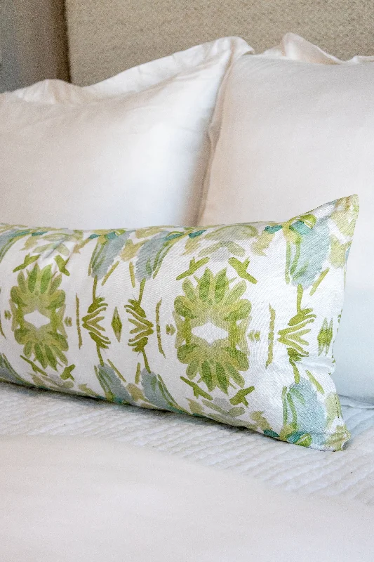 Cooling Pillows for Hot SleepersBolster Pillows for Sofa DecorationWildflowers I White & Apple Green Luxury Bolster Pillow Cooling Pillows for Hot SleepersBolster Pillows for Sofa DecorationWildflowers I White & Apple Green Luxury Bolster Pillow