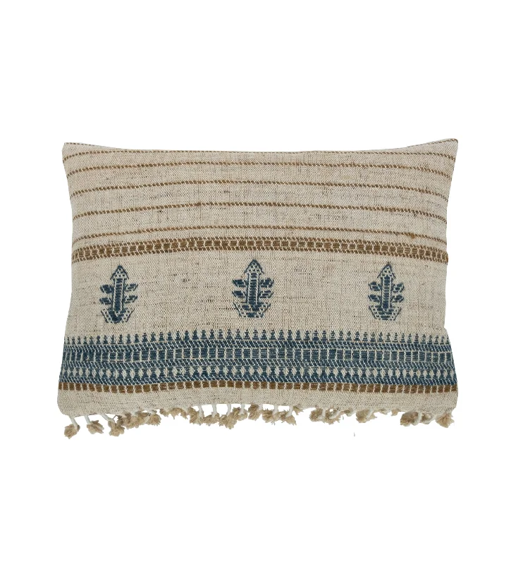 Hypoallergenic Pillows for Allergy SufferersCotton Pillows for Natural ComfortAsav Blue Tan Bhujodi Pillow Hypoallergenic Pillows for Allergy SufferersCotton Pillows for Natural ComfortAsav Blue Tan Bhujodi Pillow