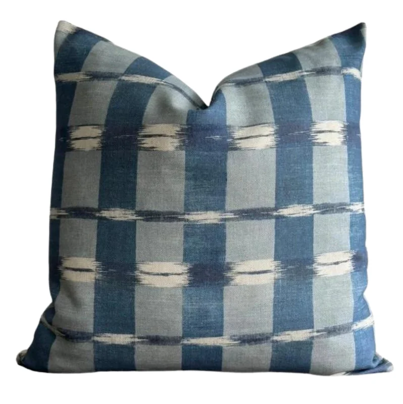 Orthopedic Pillows for Back Pain ReliefCooling Pillows for Hot SleepersIndigo Ikat OUTDOOR Pillow Cover