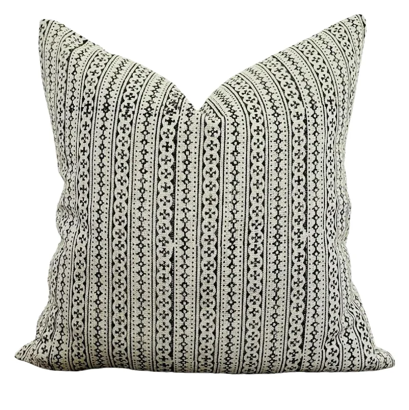 Travel Pillows for Long JourneysCotton Pillows for Natural ComfortDesigner "Rockford" Linen Block Print Pillow Cover Travel Pillows for Long JourneysCotton Pillows for Natural ComfortDesigner "Rockford" Linen Block Print Pillow Cover