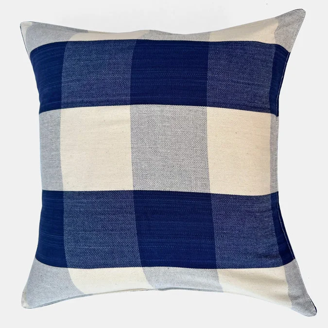 Bolster Pillows for Sofa DecorationCooling Pillows for Hot SleepersNavy and Off White Check Square Pillow Bolster Pillows for Sofa DecorationCooling Pillows for Hot SleepersNavy and Off White Check Square Pillow