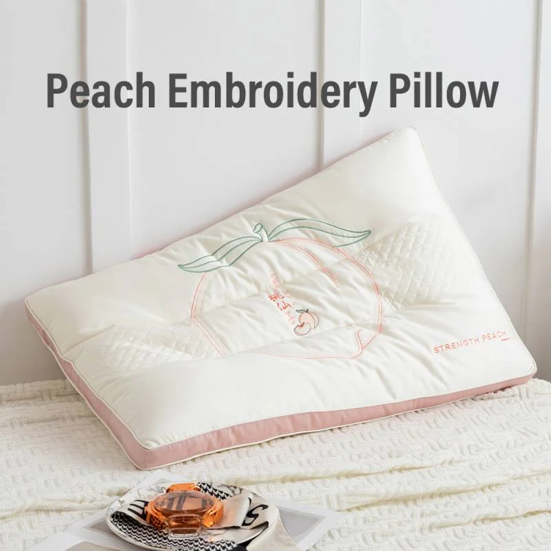 Silk Pillows for Smooth Skin and HairCooling Pillows for Hot SleepersSweet Home Peach Fragrance Pillow Embroidery Antibacterial Comfort Pillows Side Sleep Bolster Machine Washable 48x74cm Silk Pillows for Smooth Skin and HairCooling Pillows for Hot SleepersSweet Home Peach Fragrance Pillow Embroidery Antibacterial Comfort Pillows Side Sleep Bolster Machine Washable 48x74cm