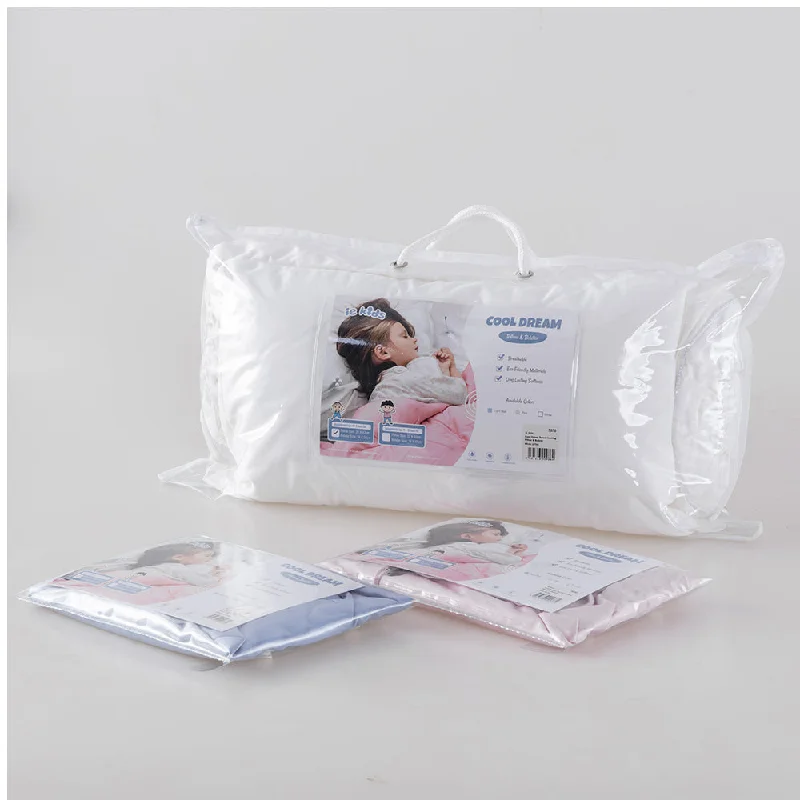 Feather Pillows for a Luxurious SleepHypoallergenic Pillows for Allergy SufferersIE Kids Cool Dream Tencel Pillow Case (42 x 25cm) & Bolster Case (56 x 15cm) - Pink Feather Pillows for a Luxurious SleepHypoallergenic Pillows for Allergy SufferersIE Kids Cool Dream Tencel Pillow Case (42 x 25cm) & Bolster Case (56 x 15cm) - Pink