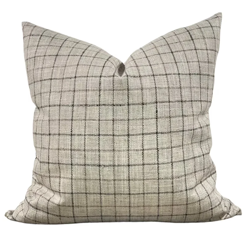 Memory Foam Pillows for Neck SupportKids Pillows with Fun DesignsDesigner "Windsor" Windowpane in Gray Pillow Cover Memory Foam Pillows for Neck SupportKids Pillows with Fun DesignsDesigner "Windsor" Windowpane in Gray Pillow Cover