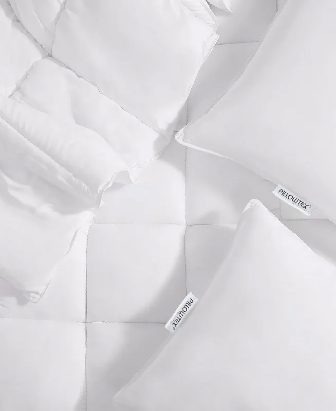 Adjustable Pillows for Customized ComfortSoft and Fluffy Pillows for Bedroom ComfortPillowtex Bamboo Bedding Package Adjustable Pillows for Customized ComfortSoft and Fluffy Pillows for Bedroom ComfortPillowtex Bamboo Bedding Package