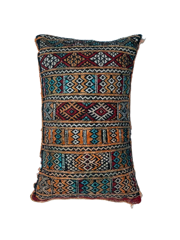Adjustable Pillows for Customized ComfortPlush Pillows for a Cozy BedAin Leuh Vintage Pillow - Copper and Turquoise