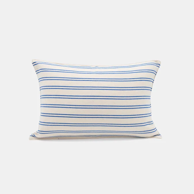 Square Pillows for Modern Home DecorBack Support Pillows for Office ChairsSmall Lumbar Pillow in Blue Double Stripe Square Pillows for Modern Home DecorBack Support Pillows for Office ChairsSmall Lumbar Pillow in Blue Double Stripe