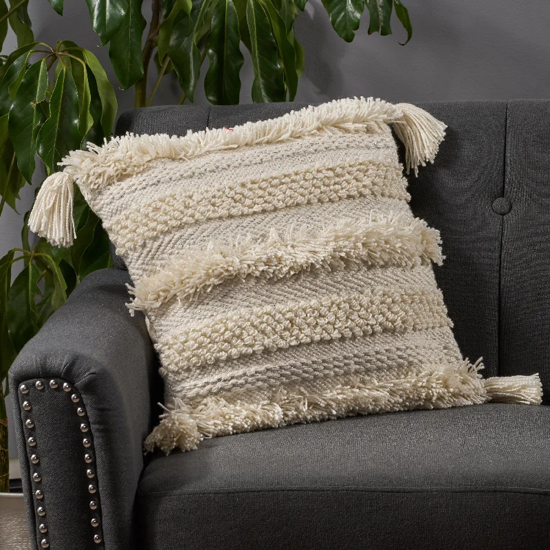 Plush Pillows for a Cozy BedRound Pillows for Boho-Style InteriorsLinda Boho Yarn and Cotton Throw Pillow Plush Pillows for a Cozy BedRound Pillows for Boho-Style InteriorsLinda Boho Yarn and Cotton Throw Pillow