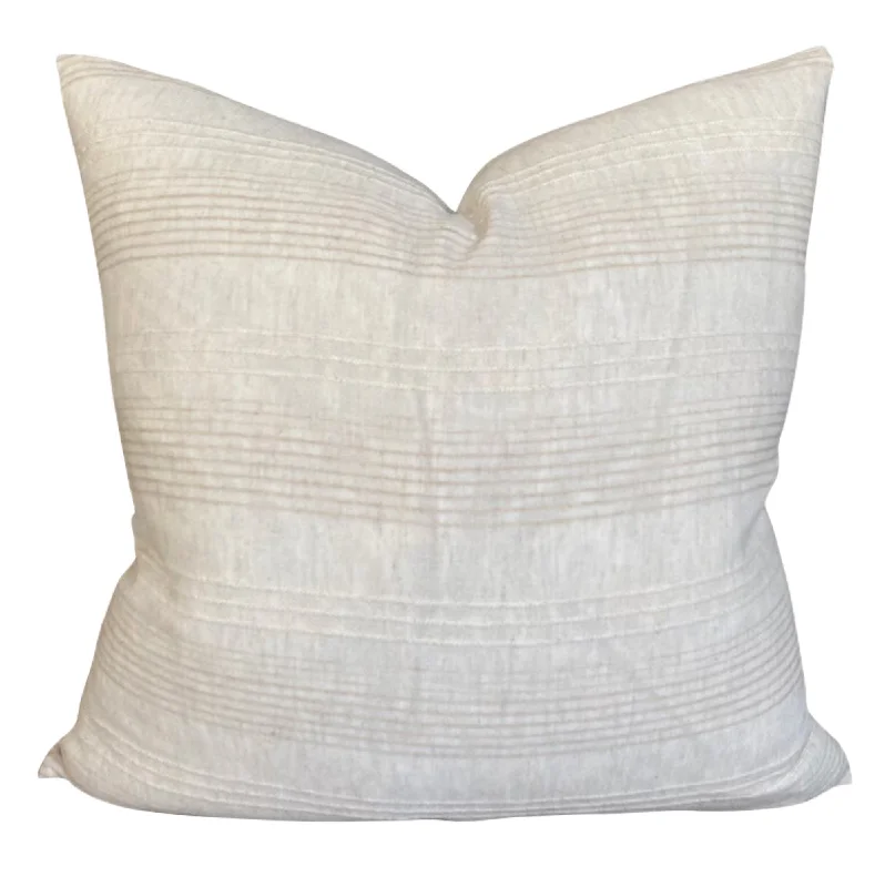 Feather Pillows for a Luxurious SleepFeather Pillows for a Luxurious SleepREADY TO SHIP Chiangmai Native Cotton Beige Stripe Pillow Cover Feather Pillows for a Luxurious SleepFeather Pillows for a Luxurious SleepREADY TO SHIP Chiangmai Native Cotton Beige Stripe Pillow Cover