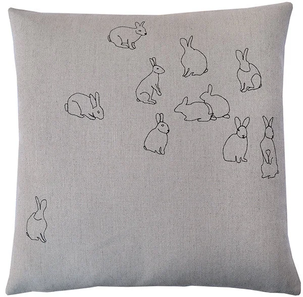 Square Pillows for Modern Home DecorTravel Pillows for Long JourneysRabbits Pillow