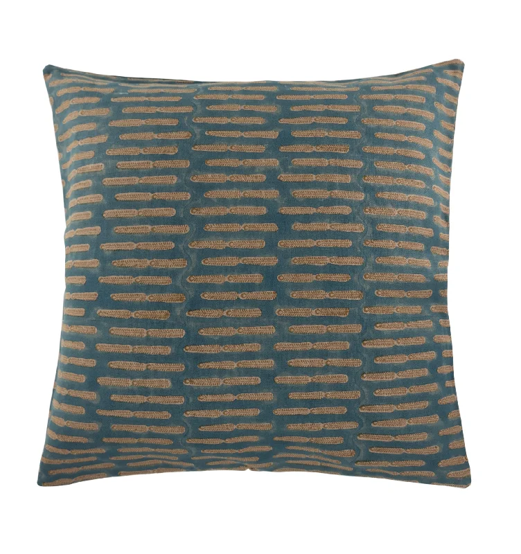 Firm Pillows for Side SleepersCotton Pillows for Natural ComfortSavannah Blue Tan Linen Pillow Firm Pillows for Side SleepersCotton Pillows for Natural ComfortSavannah Blue Tan Linen Pillow
