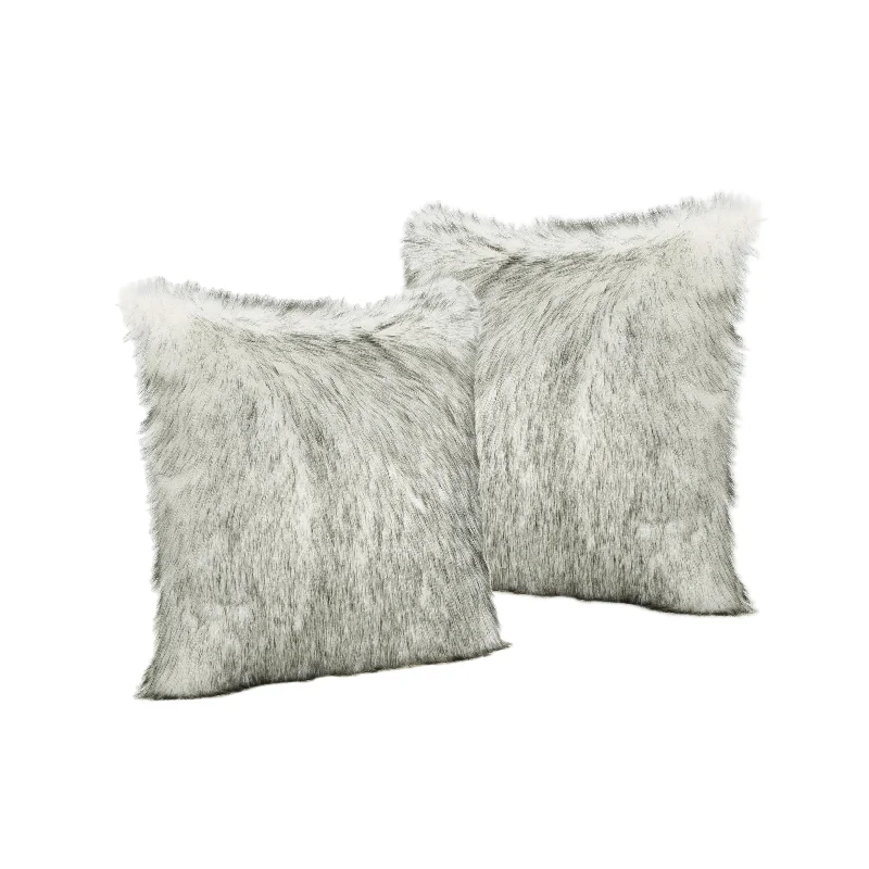 Travel Pillows for Long JourneysHypoallergenic Pillows for Allergy SufferersLaraine Furry Glam Faux Fur Throw Pillows (Set of 2) Travel Pillows for Long JourneysHypoallergenic Pillows for Allergy SufferersLaraine Furry Glam Faux Fur Throw Pillows (Set of 2)