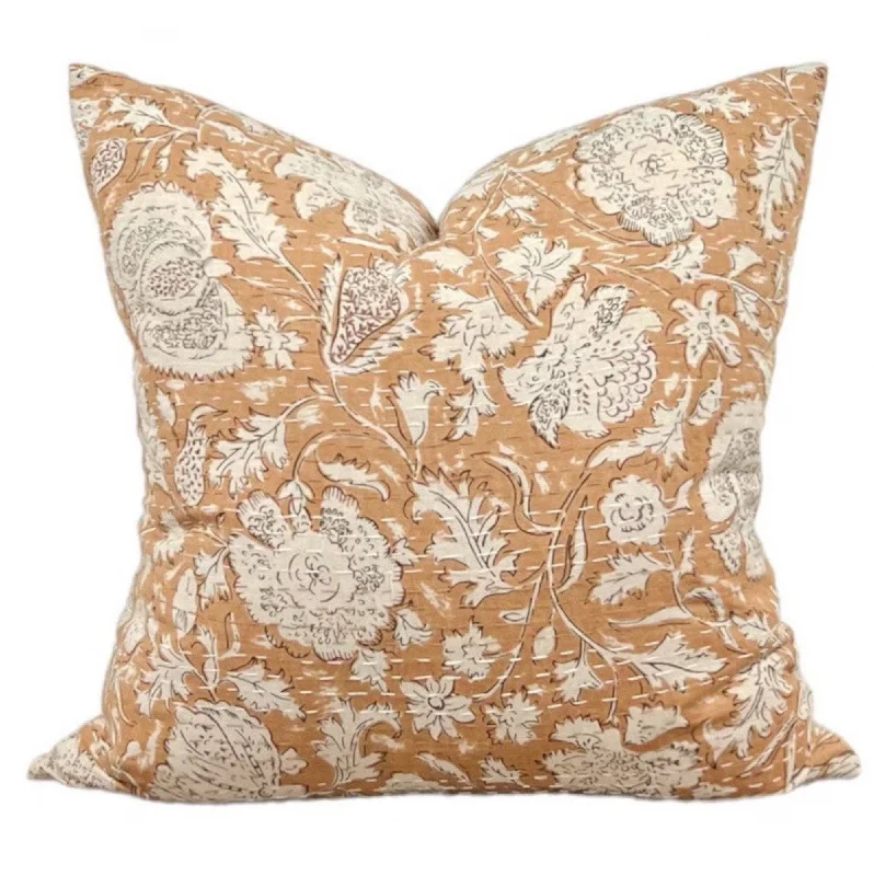 Decorative Pillows for Living Room MakeoverMemory Foam Pillows for Neck SupportDesigner Avalon Block Print Kantha Quilted Pillow Cover Decorative Pillows for Living Room MakeoverMemory Foam Pillows for Neck SupportDesigner Avalon Block Print Kantha Quilted Pillow Cover