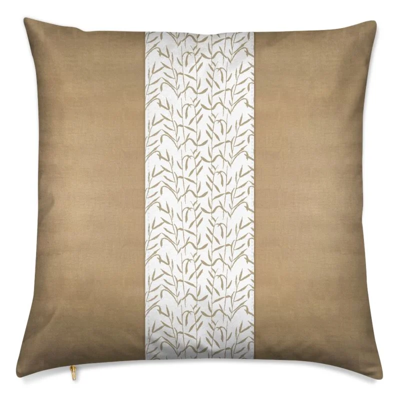 Cotton Pillows for Natural ComfortAdjustable Pillows for Customized ComfortBrushed Brass Pillow with Botanic Brass Panel Cotton Pillows for Natural ComfortAdjustable Pillows for Customized ComfortBrushed Brass Pillow with Botanic Brass Panel