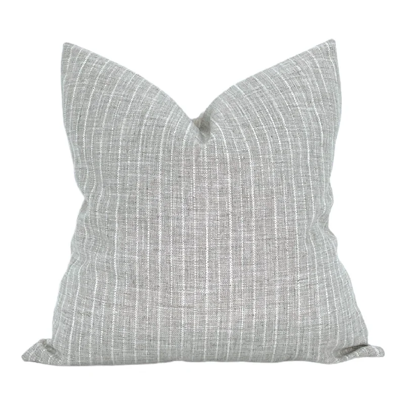 Feather Pillows for a Luxurious SleepFirm Pillows for Side SleepersREADY TO SHIP Silver Stripe Pillow Cover Feather Pillows for a Luxurious SleepFirm Pillows for Side SleepersREADY TO SHIP Silver Stripe Pillow Cover