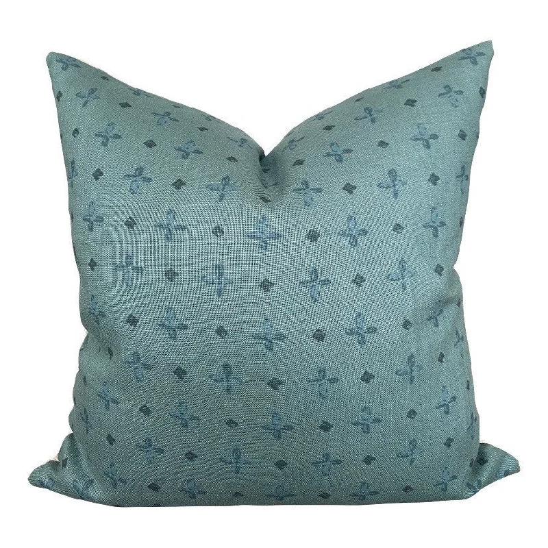 Adjustable Pillows for Customized ComfortTravel Pillows for Long JourneysREADY TO SHIP Designer Amun Border Pillow in Juniper Adjustable Pillows for Customized ComfortTravel Pillows for Long JourneysREADY TO SHIP Designer Amun Border Pillow in Juniper