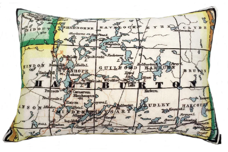 Travel Pillows for Long JourneysPregnancy Pillows for Expectant MothersHaliburton Vintage Map Pillow