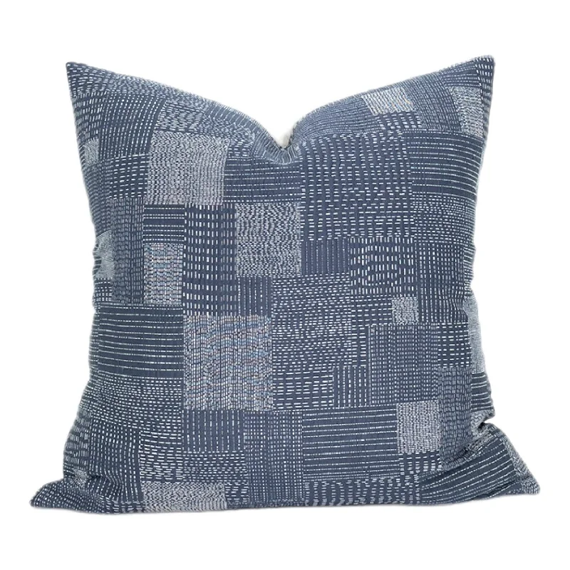 Back Support Pillows for Office ChairsSoft and Fluffy Pillows for Bedroom ComfortREADY TO SHIP Designer Embroidered Indigo Patchwork Pillow Cover Back Support Pillows for Office ChairsSoft and Fluffy Pillows for Bedroom ComfortREADY TO SHIP Designer Embroidered Indigo Patchwork Pillow Cover