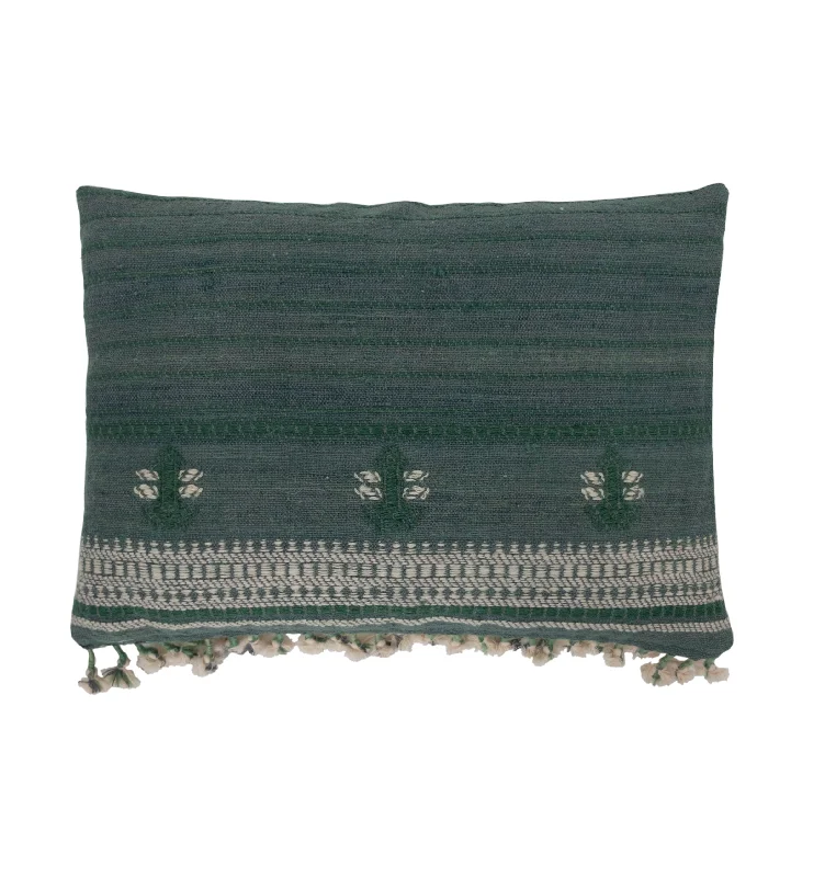 Adjustable Pillows for Customized ComfortRound Pillows for Boho-Style InteriorsAsav Green Bhujodi Pillow Adjustable Pillows for Customized ComfortRound Pillows for Boho-Style InteriorsAsav Green Bhujodi Pillow