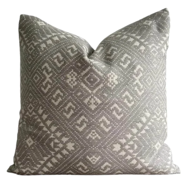 Firm Pillows for Side SleepersPregnancy Pillows for Expectant MothersWoven Ikat OUTDOOR Pillow Cover in Gray Firm Pillows for Side SleepersPregnancy Pillows for Expectant MothersWoven Ikat OUTDOOR Pillow Cover in Gray