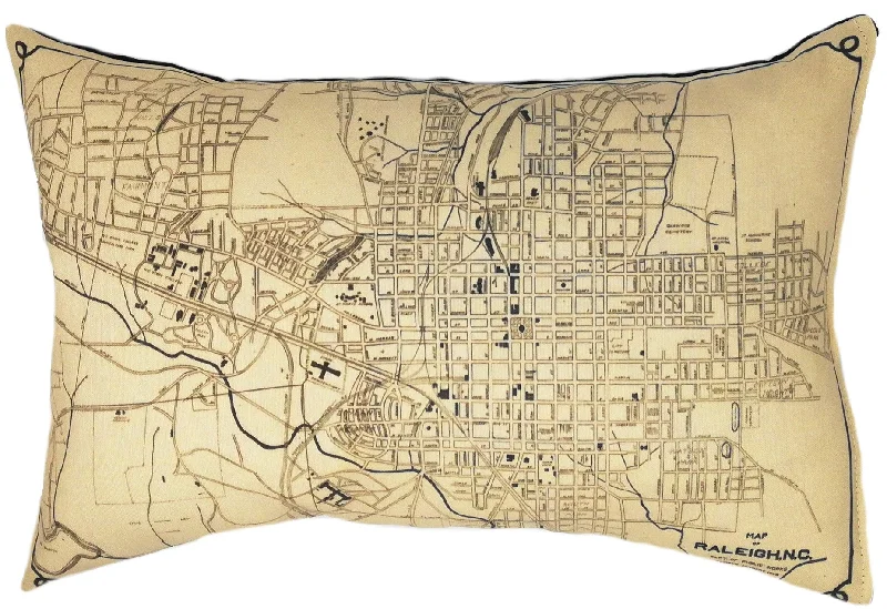 Cooling Pillows for Hot SleepersCooling Pillows for Hot SleepersRaleigh NC Vintage Map Pillow