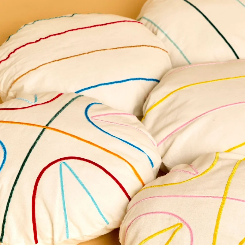 Pregnancy Pillows for Expectant MothersRound Pillows for Boho-Style Interiors'Wrapped in Ribbon' Pillows - Pink and Yellow Zig Zag Pregnancy Pillows for Expectant MothersRound Pillows for Boho-Style Interiors'Wrapped in Ribbon' Pillows - Pink and Yellow Zig Zag