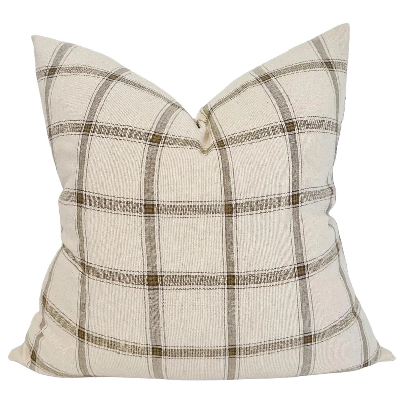 Round Pillows for Boho-Style InteriorsKids Pillows with Fun DesignsDesigner "Morton" Woven Plaid Pillow Cover Round Pillows for Boho-Style InteriorsKids Pillows with Fun DesignsDesigner "Morton" Woven Plaid Pillow Cover