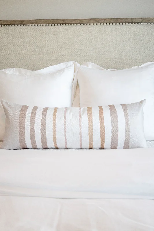 Memory Foam Pillows for Neck SupportOrthopedic Pillows for Back Pain ReliefBrother Stripe Neutrals Luxury Bolster Pillow Memory Foam Pillows for Neck SupportOrthopedic Pillows for Back Pain ReliefBrother Stripe Neutrals Luxury Bolster Pillow
