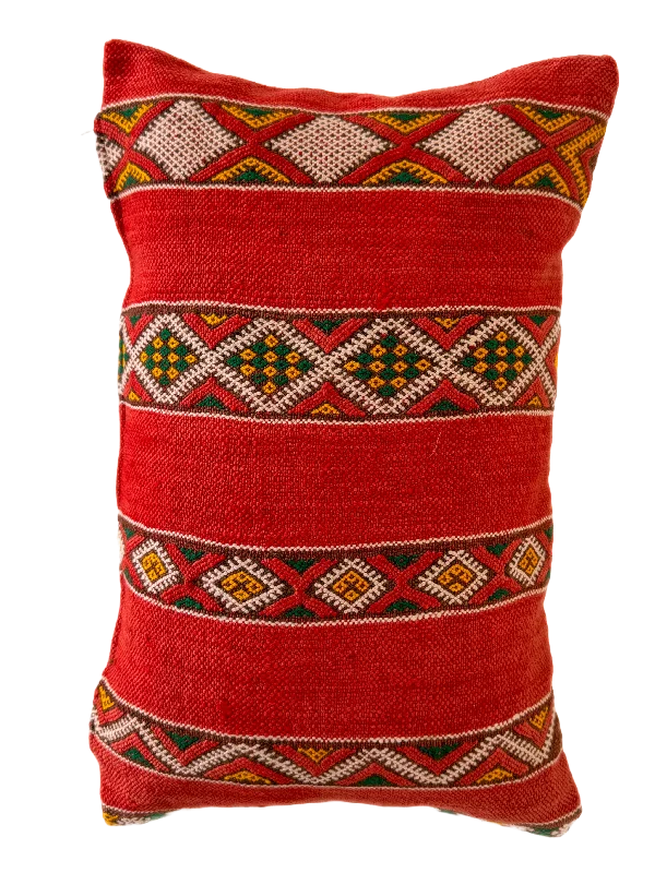 Memory Foam Pillows for Neck SupportCooling Pillows for Hot SleepersLe Vieux Village's Lumbar Pillow - Zemmour Hanbel Stripes