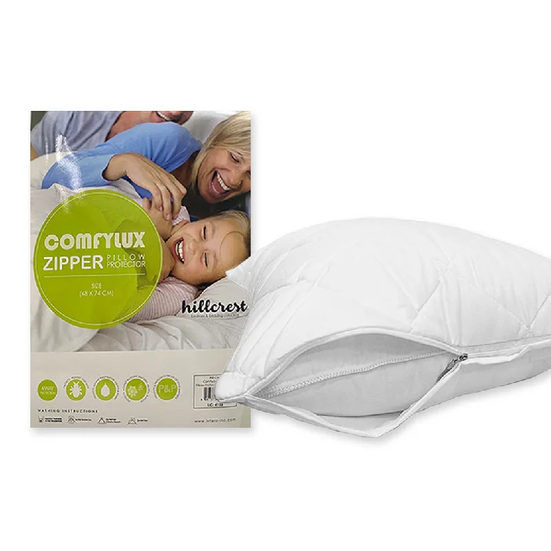 Cotton Pillows for Natural ComfortBolster Pillows for Sofa DecorationHillcrest Comfylux Pillow Protector with Zipper Cotton Pillows for Natural ComfortBolster Pillows for Sofa DecorationHillcrest Comfylux Pillow Protector with Zipper