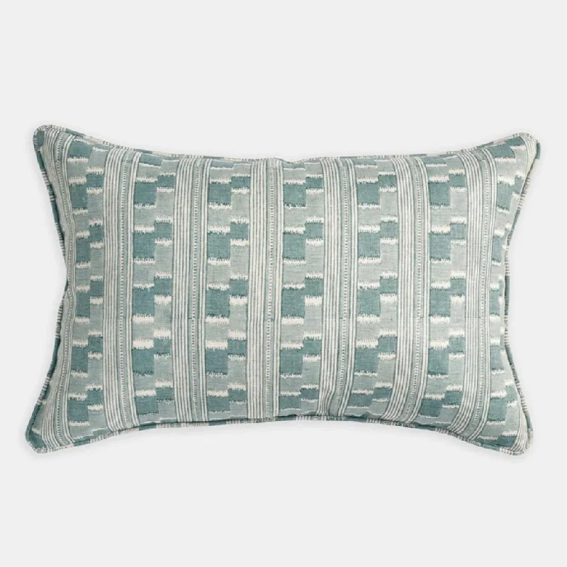 Silk Pillows for Smooth Skin and HairAdjustable Pillows for Customized ComfortChowk Celadon Lumbar Pillow