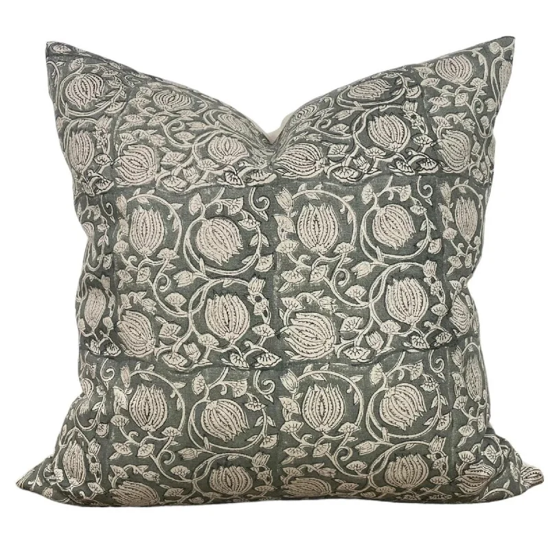 Back Support Pillows for Office ChairsCotton Pillows for Natural ComfortDesigner "Marina" Block Print Pillow Cover Back Support Pillows for Office ChairsCotton Pillows for Natural ComfortDesigner "Marina" Block Print Pillow Cover