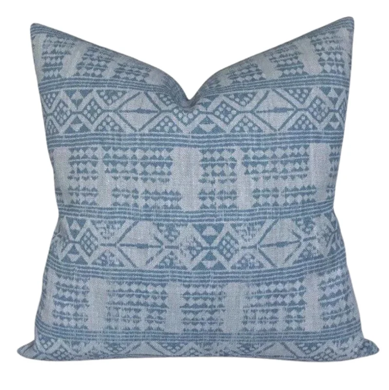 Feather Pillows for a Luxurious SleepFeather Pillows for a Luxurious SleepPeter Dunham Addis Designer Pillow Cover in Mist Blue Feather Pillows for a Luxurious SleepFeather Pillows for a Luxurious SleepPeter Dunham Addis Designer Pillow Cover in Mist Blue
