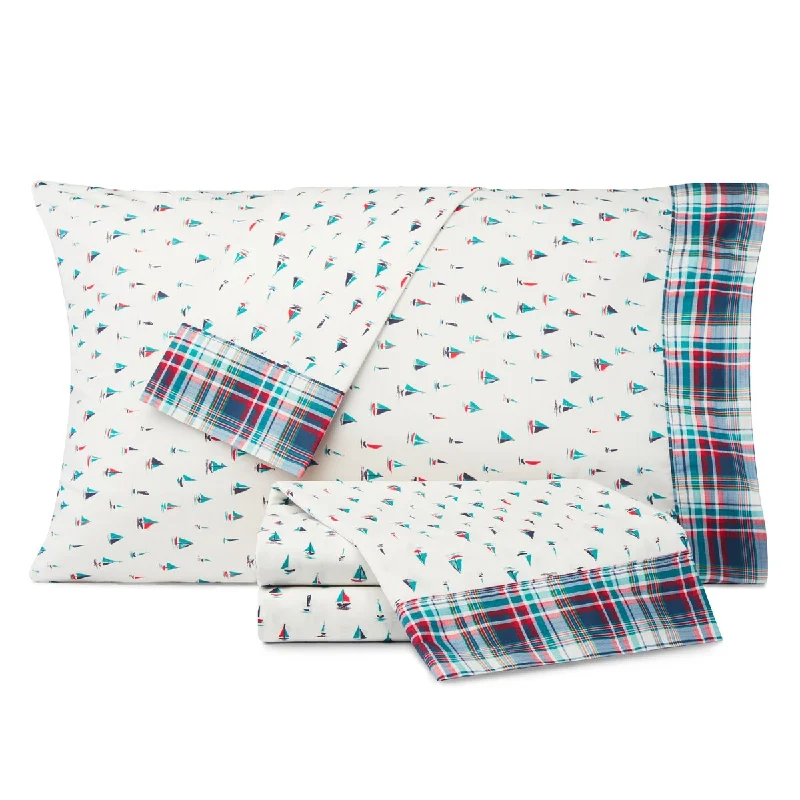 Moisture - Wicking Cotton Sheets for a Dry and Comfortable SleepNautica Kids Come Sail Away Cotton-Rich Sheet Set Moisture - Wicking Cotton Sheets for a Dry and Comfortable SleepNautica Kids Come Sail Away Cotton-Rich Sheet Set
