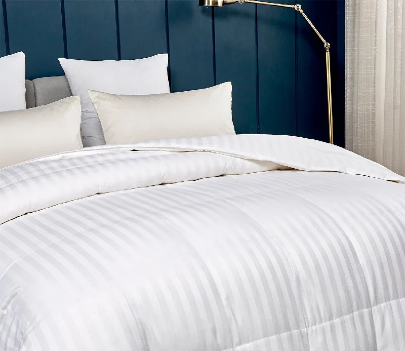 Microfiber - filled comforters that are lightweight and easy to care forBlue Ridge Home Cotton Damask Stripe Down Alternative Comforter Microfiber - filled comforters that are lightweight and easy to care forBlue Ridge Home Cotton Damask Stripe Down Alternative Comforter