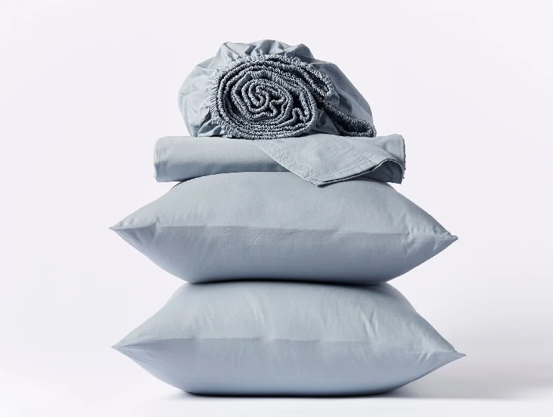 Thermal - Regulating Bamboo Sheets for All - Season ComfortRefined Organic Percale Sheet Set Thermal - Regulating Bamboo Sheets for All - Season ComfortRefined Organic Percale Sheet Set