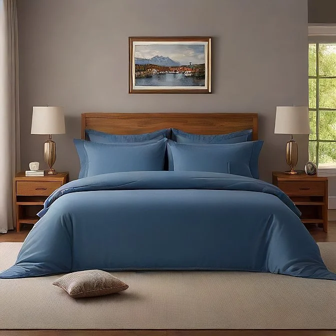 Boho - style duvet covers with vibrant colors and ethnic patternsMed Blue Duvet Covers Set 3-Piece Egyptian Cotton 1000TC Boho - style duvet covers with vibrant colors and ethnic patternsMed Blue Duvet Covers Set 3-Piece Egyptian Cotton 1000TC