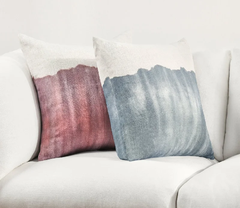 Square Pillows for Modern Home DecorVilla by Classic Home Cora Watercolor Linen Throw Pillow Square Pillows for Modern Home DecorVilla by Classic Home Cora Watercolor Linen Throw Pillow