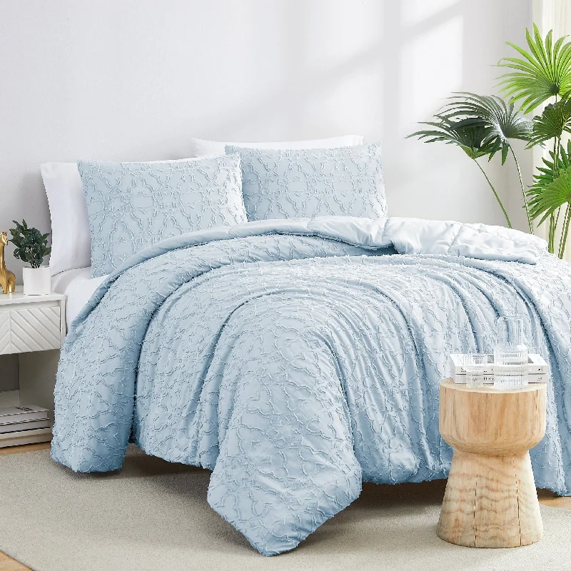 Cotton - filled comforters for a breathable and natural sleep experienceMarrakech Clipped Jacquard Comforter Set Cotton - filled comforters for a breathable and natural sleep experienceMarrakech Clipped Jacquard Comforter Set