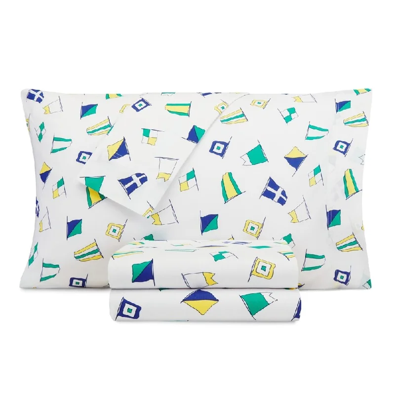 Anti - Pill Microfiber Sheets for a Smooth AppearanceNautica Kids Sail Flags Cotton-Rich Sheet Set Anti - Pill Microfiber Sheets for a Smooth AppearanceNautica Kids Sail Flags Cotton-Rich Sheet Set