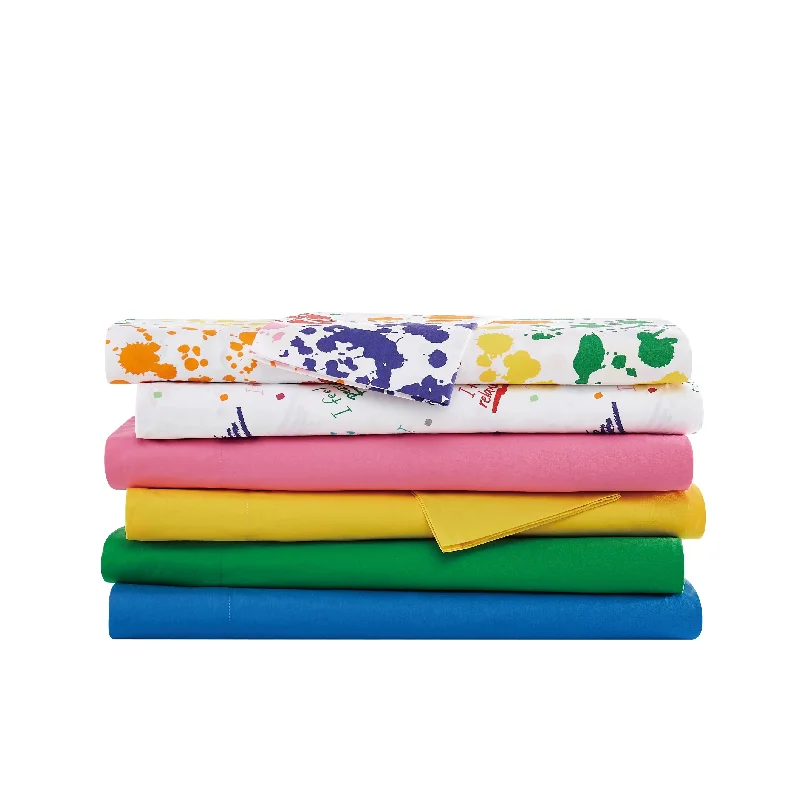 Linen - Cotton Blend Sheets for a Natural and Versatile OptionCrayola Cotton Percale Solid Color Sheet Set Linen - Cotton Blend Sheets for a Natural and Versatile OptionCrayola Cotton Percale Solid Color Sheet Set