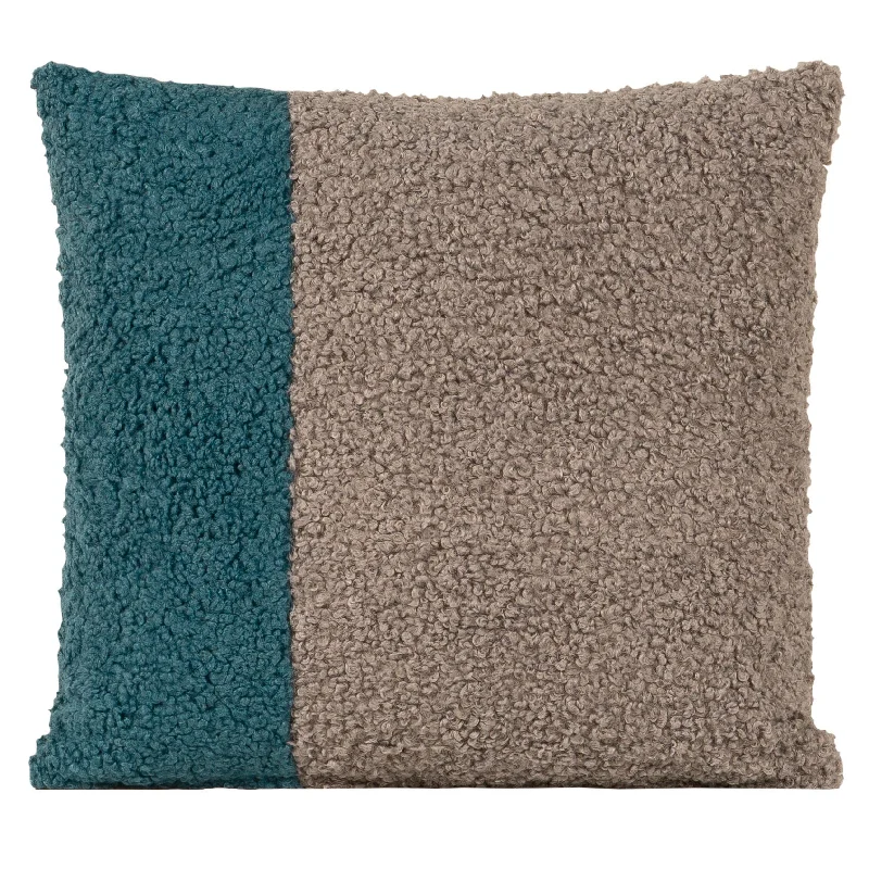 Square Pillows for Modern Home DecorTiffany 20 Inch 2 Patch Boucle Pillow