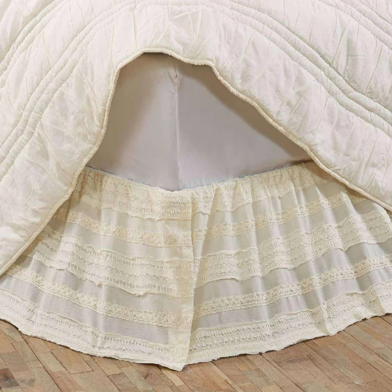 Bed skirts with a nautical themeJasmine Creme Twin Bed Skirt 39x76x16 VHC Brands
