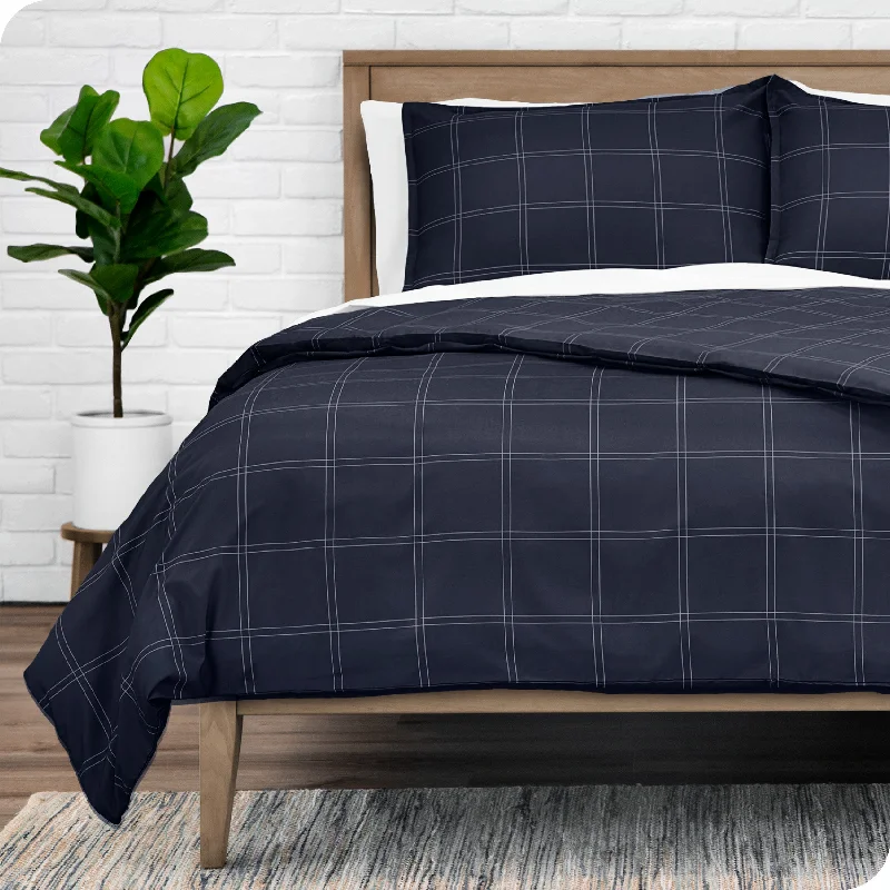 Modern Plaid - Midnight/White