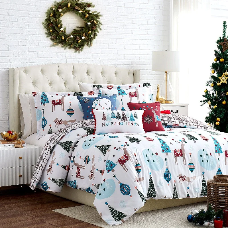 Duck down comforters with a softer feel and good warmth retentionWinter Wonderland 6-Piece Comforter Bedding Set Duck down comforters with a softer feel and good warmth retentionWinter Wonderland 6-Piece Comforter Bedding Set