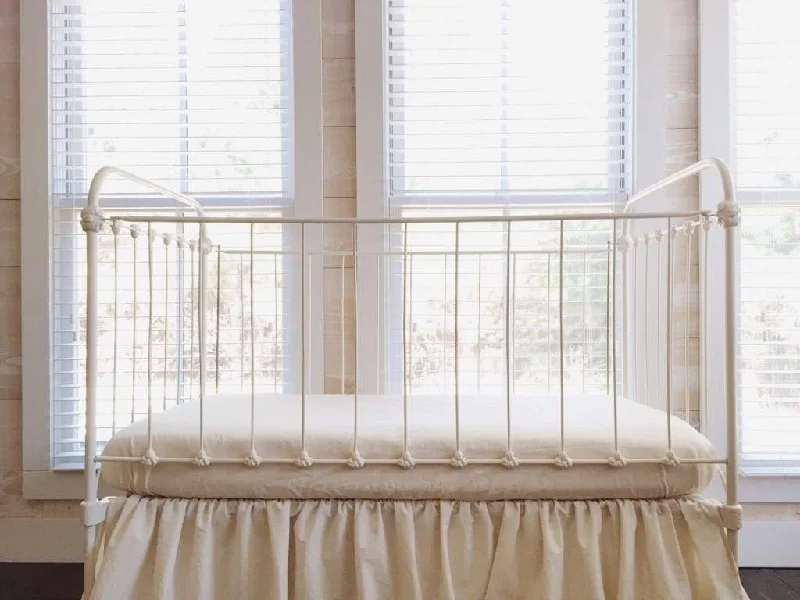 Quilted Cotton Sheets for a Warm and Inviting BedNatural Fitted Crib Sheet