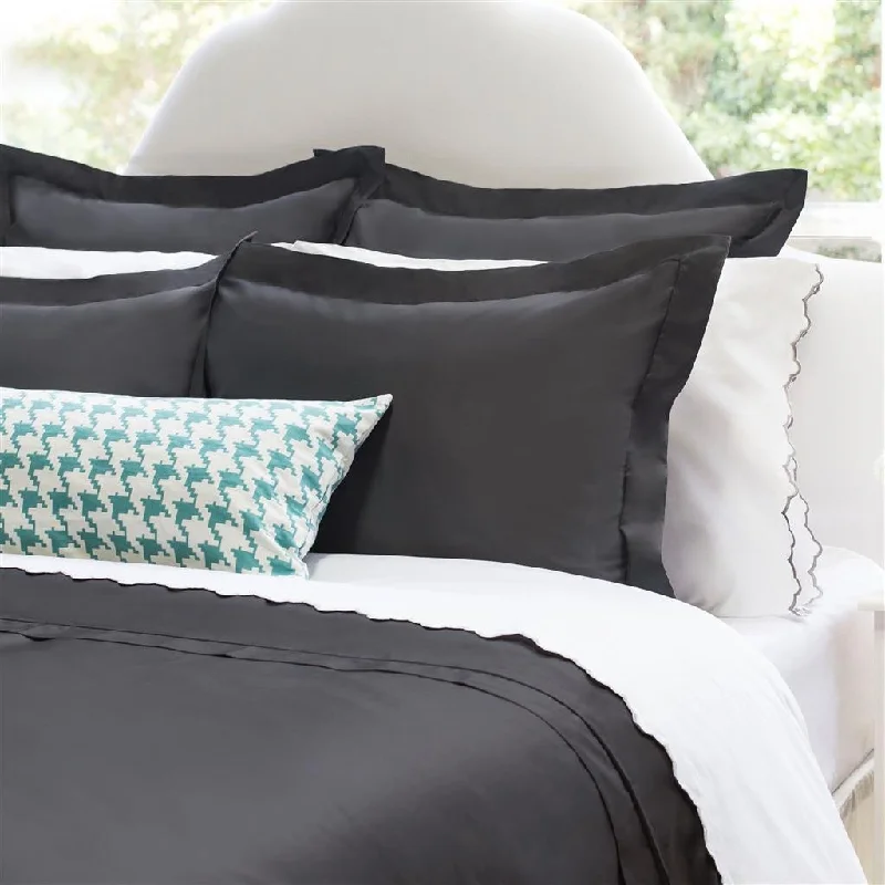 Jersey cotton duvet covers for a stretchy and comfortable fitPeninsula Charcoal Grey Duvet Cover Jersey cotton duvet covers for a stretchy and comfortable fitPeninsula Charcoal Grey Duvet Cover