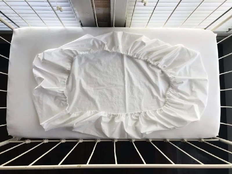 Hypoallergenic Silk Sheets for Sensitive SleepersWhite Fitted Crib Sheet