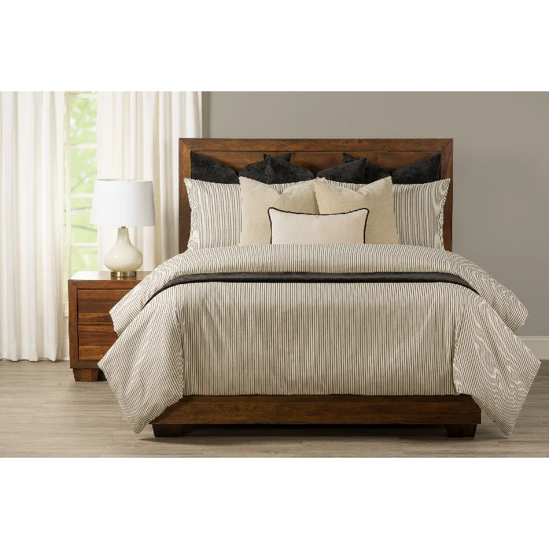 Down - filled comforters for supreme warmth and lightnessTicking Stripe 11 Piece Supreme Set Down - filled comforters for supreme warmth and lightnessTicking Stripe 11 Piece Supreme Set